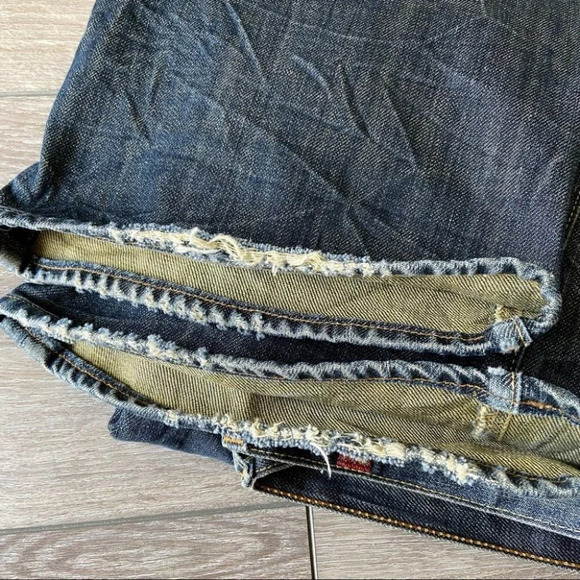 7 For All Mankind Relaxed Fit Straight Leg Button Fly Jeans - Picture 16 of 16